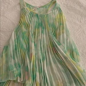 Club Monaco Multicolor Pleated Blouse